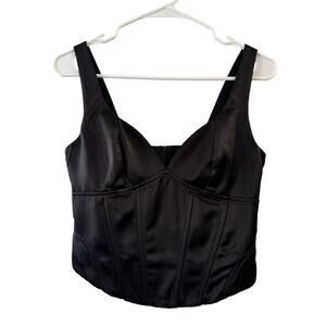 Jason Wu Black Satin Blouse